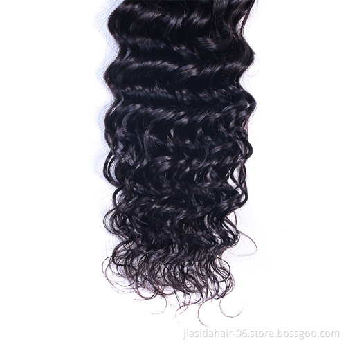 Virgin Brazilian Hair Bundles Human Hair Extensions Free Sample Cheap Deep Wave Natural Wholesale Top Mink OEM